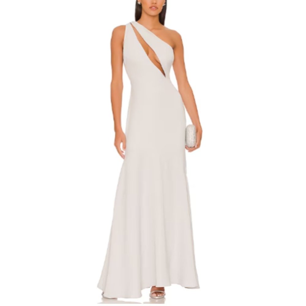 Lovers and Friends The Kyra Gown in Grey Mist